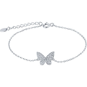 Kinderarmband aus 925er Sterling Silber mit Zirkonia 