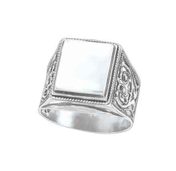 Man´s silver seal ring 
