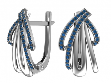 Ohrringe aus 925er Sterling Silber mit Zirkonia 