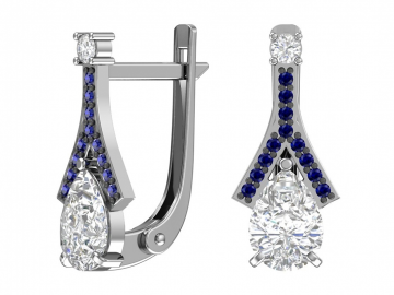 Ohrringe aus 925er Sterling Silber mit Zirkonia 