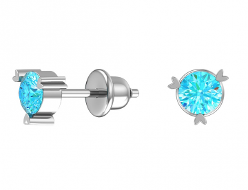 Ohrstecker aus 925er Sterling Silber mit Zirkonia 