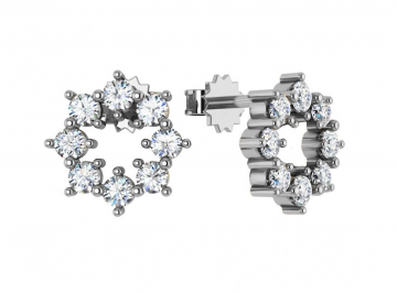 Ohrstecker aus 925er Sterling Silber mit Zirkonia 