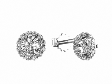 Ohrstecker aus 925er Sterling Silber mit Zirkonia 