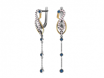 Ohrringe aus 925er Sterling Silber mit Zirkonia 