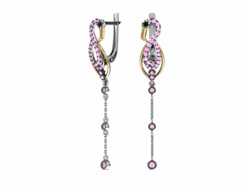 Ohrringe aus 925er Sterling Silber mit Zirkonia 