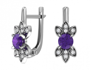 Ohrringe aus 925er Sterling Silber mit Zirkonia 