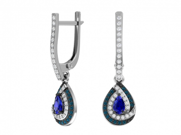 Ohrringe aus 925er Sterling Silber mit Zirkonia 