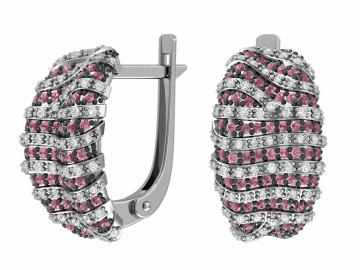 Ohrringe aus 925er Sterling Silber mit Zirkonia 