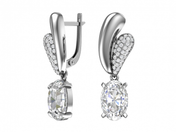 Ohrringe aus 925er Sterling Silber mit Zirkonia 