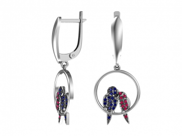 Ohrringe aus 925er Sterling Silber mit Zirkonia 