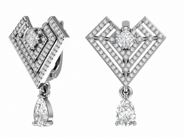 Ohrringe aus 925er Sterling Silber mit Zirkonia 