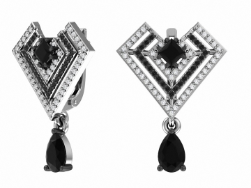 Ohrringe aus 925er Sterling Silber mit Zirkonia 