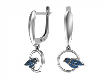 Ohrringe aus 925er Sterling Silber mit Zirkonia 