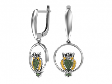 Ohrringe aus 925er Sterling Silber mit Zirkonia 