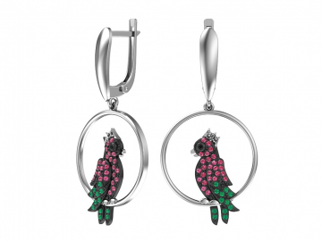 Ohrringe aus 925er Sterling Silber mit Zirkonia 