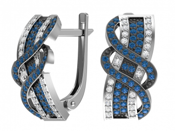 Ohrringe aus 925er Sterling Silber mit Zirkonia 