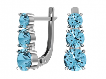 Ohrringe aus 925er Sterling Silber mit Zirkonia 