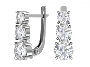 Ohrringe aus 925er Sterling Silber mit Zirkonia 