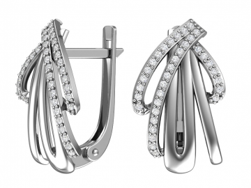 Ohrringe aus 925er Sterling Silber mit Zirkonia 