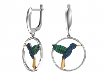 Ohrringe aus 925er Sterling Silber mit Zirkonia 