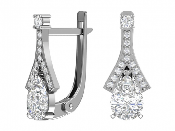 Ohrringe aus 925er Sterling Silber mit Zirkonia 