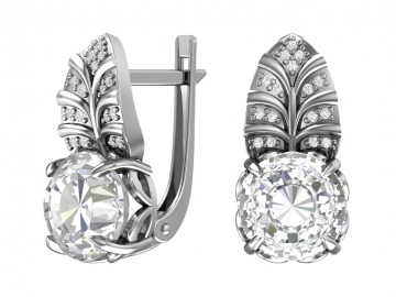 Ohrringe aus 925er Sterling Silber mit Zirkonia 