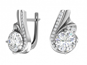 Ohrringe aus 925er Sterling Silber mit Zirkonia 