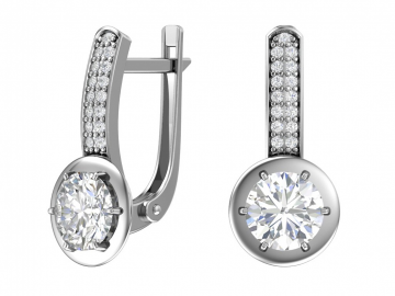 Ohrringe aus 925er Sterling Silber mit Zirkonia 