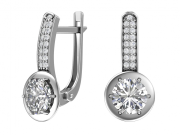 Ohrringe aus 925er Sterling Silber mit Zirkonia 