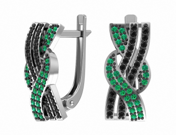 Ohrringe aus 925er Sterling Silber mit Zirkonia 