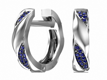 Ohrringe aus 925er Sterling Silber mit Zirkonia 