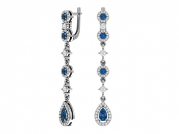 Ohrringe aus 925er Sterling Silber mit Zirkonia 