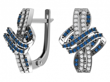 Ohrringe aus 925er Sterling Silber mit Zirkonia 