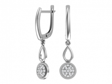 Ohrringe aus 925er Sterling Silber mit Zirkonia 