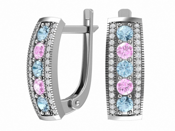 Ohrringe aus 925er Sterling Silber mit Zirkonia 