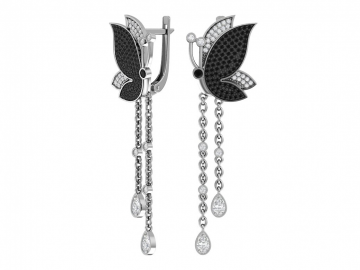 Ohrringe aus 925er Sterling Silber mit Zirkonia 