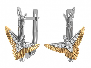 Ohrringe aus 925er Sterling Silber mit Zirkonia 