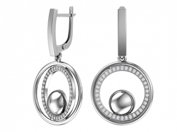 Ohrringe aus 925er Sterling Silber mit Zirkonia 