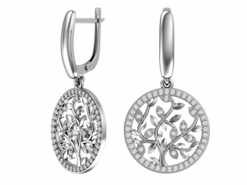 Ohrringe aus 925er Sterling Silber mit Zirkonia 