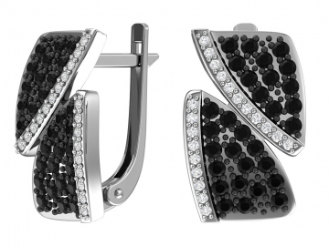 Ohrringe aus 925er Sterling Silber mit Zirkonia 