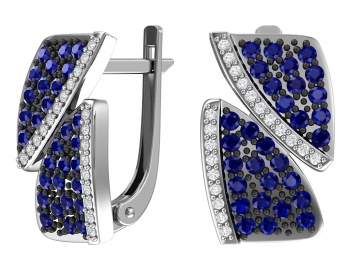 Ohrringe aus 925er Sterling Silber mit Zirkonia 