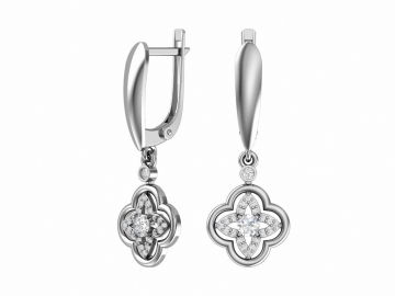 Ohrringe aus 925er Sterling Silber mit Zirkonia 