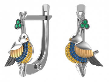 Ohrringe aus 925er Sterling Silber mit Zirkonia 