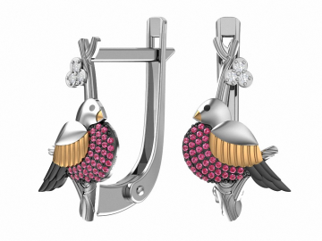 Ohrringe aus 925er Sterling Silber mit Zirkonia 