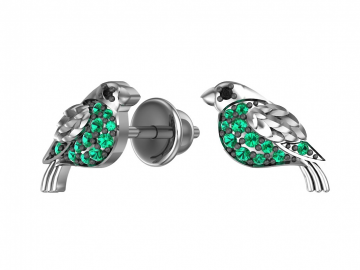 Ohrstecker aus 925er Sterling Silber mit Zirkonia 