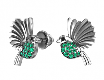 Ohrstecker aus 925er Sterling Silber mit Zirkonia 