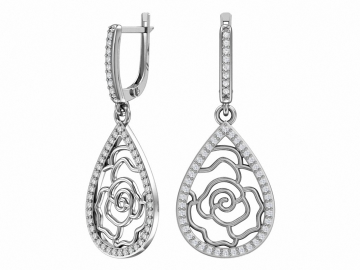 Ohrringe aus 925er Sterling Silber mit Zirkonia 