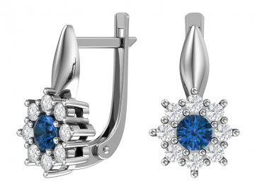 Ohrringe aus 925er Sterling Silber mit Zirkonia 