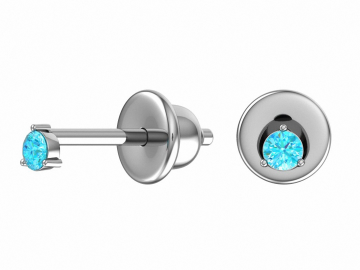 Ohrstecker aus 925er Sterling Silber mit Zirkonia 