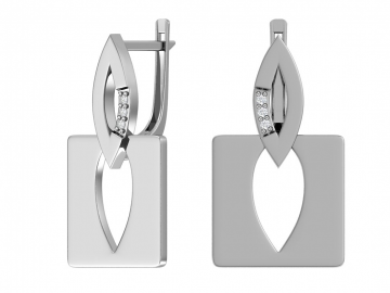 Ohrringe aus 925er Sterling Silber mit Zirkonia 